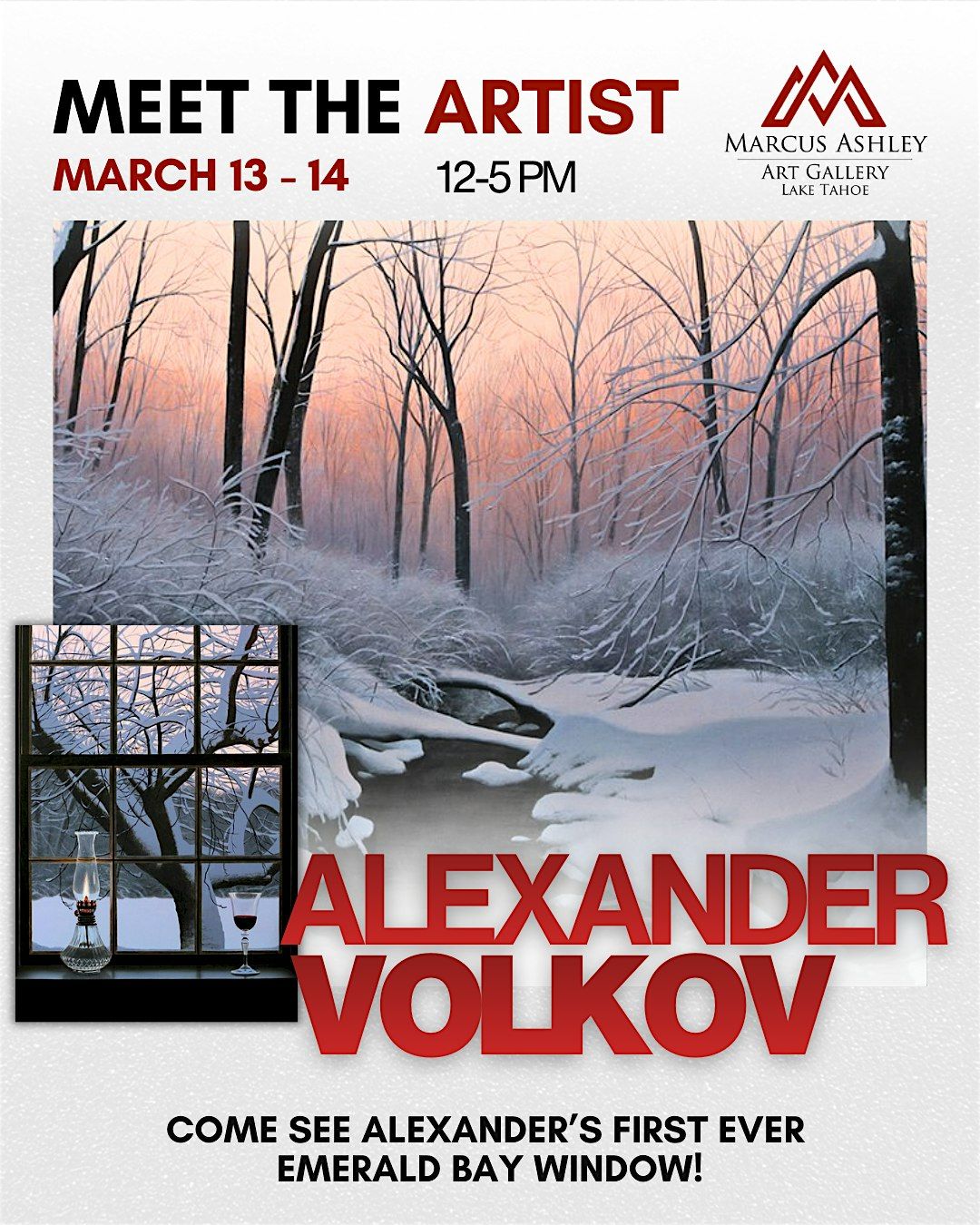 Meet The Artist ~ Alexander Volkov ~ March 13th & 14th