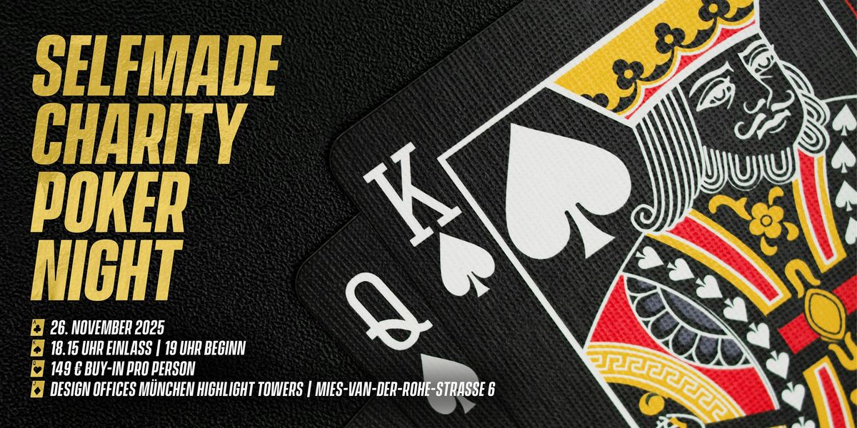 Selfmade Charity Night 2025 powered by BusinessPokern