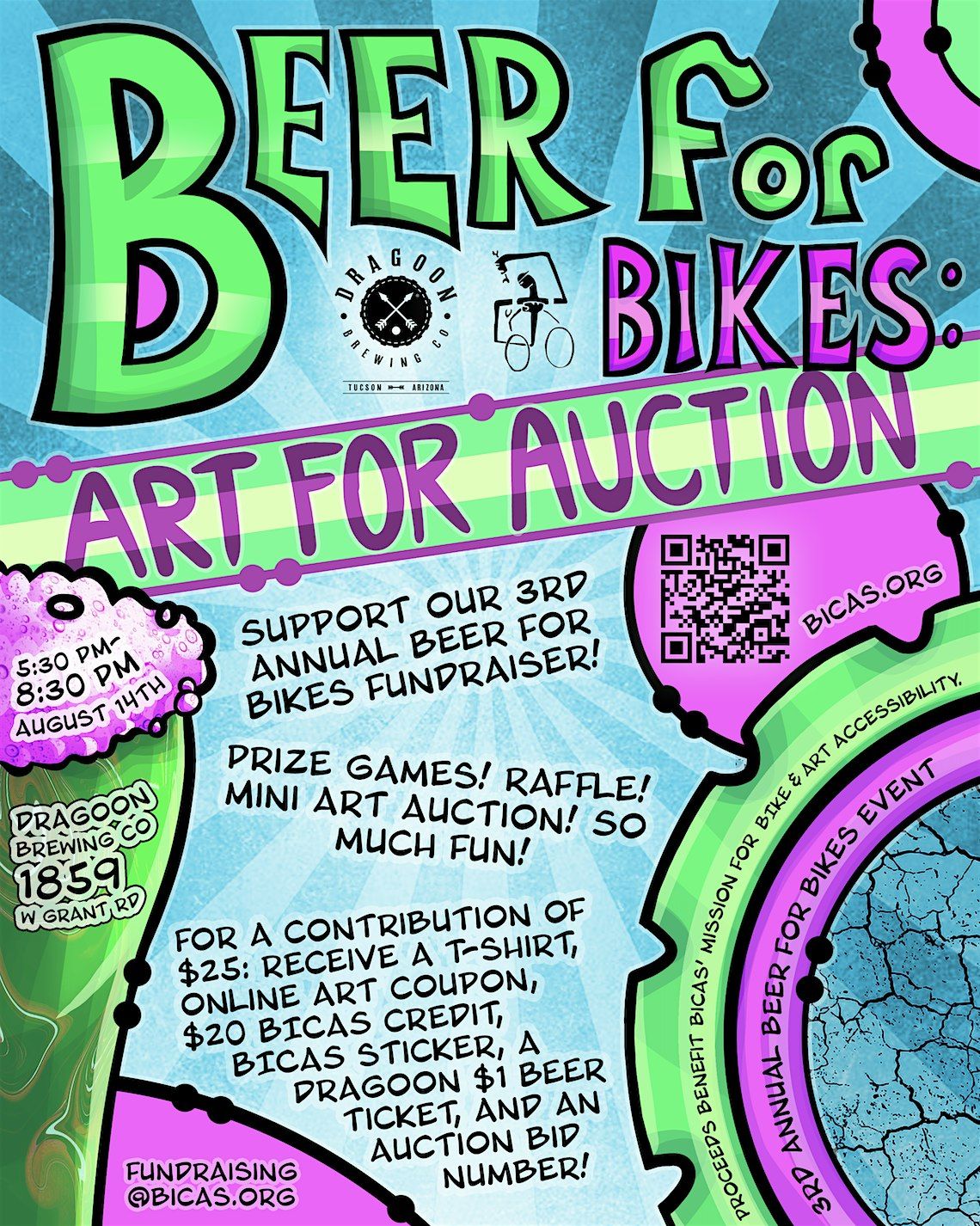 Beer for Bikes: Art for Auction