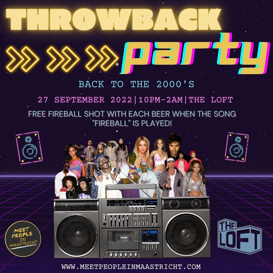 Throw Back Fun Run Throwback party: back to the 2000s | The Loft Maastricht | September 27 ...