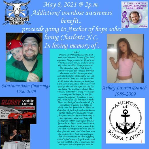 ADDICTION/ OVERDOSE AWARENESS Double Barrel Saloon, Gastonia, NC