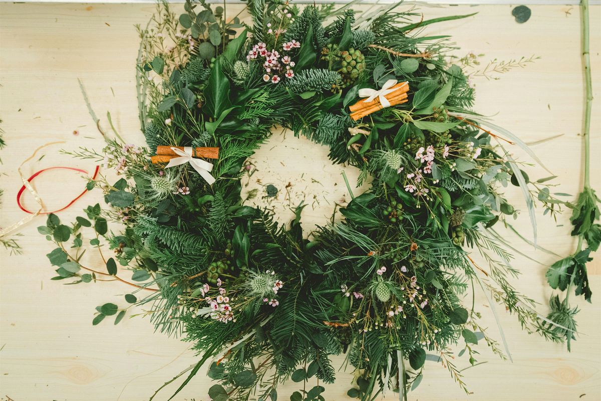Luxury Christmas Wreath Workshop, Crewe