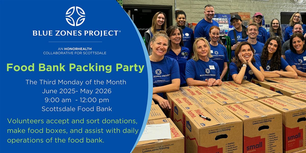 Volunteer at Scottsdale Food bank- BZP Scottsdale
