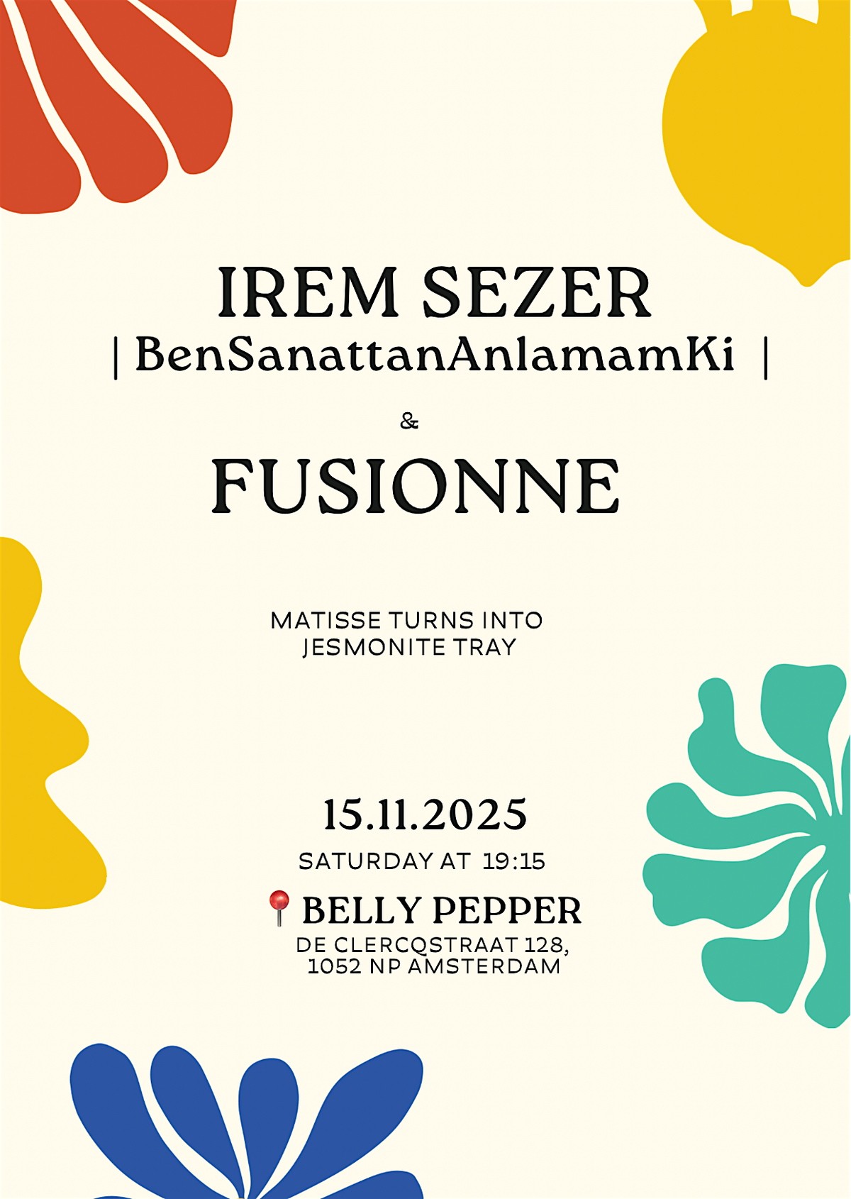 Fusionne & BenSanattanAnlamamKi - Matisse turns into Jesmonite Tray