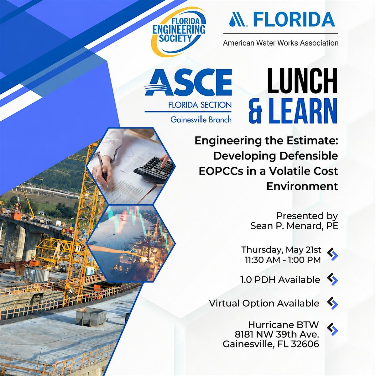 ASCE Gainesville Branch May 2026 Lunch & Learn