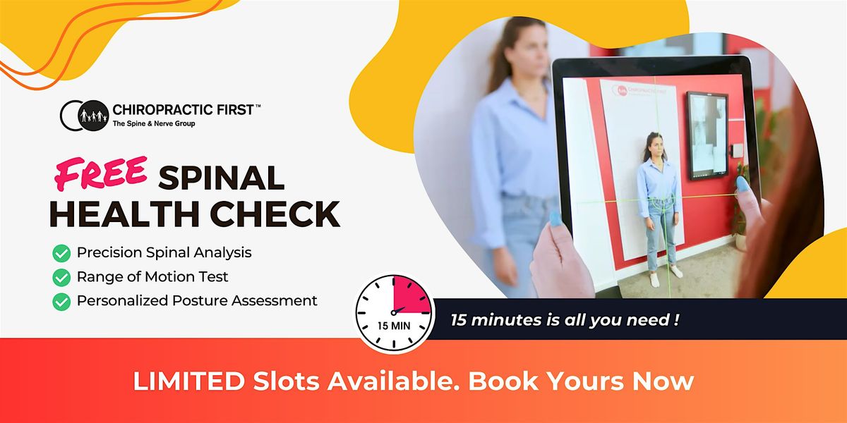 NOV 2025 - FREE Spinal Health Check At Chiropractic First Chester
