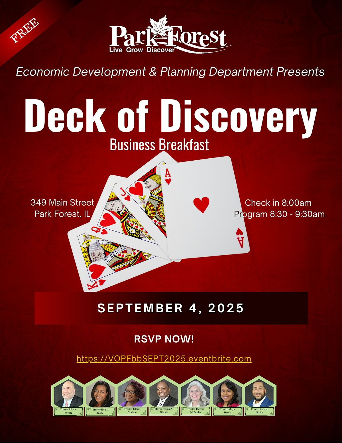 Deck of Discovery Business Breakfast