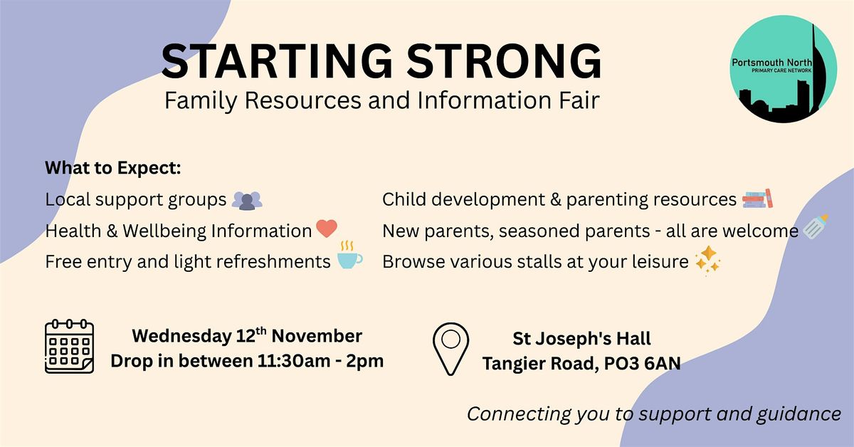 Starting Strong: Family Resources and Information Fair