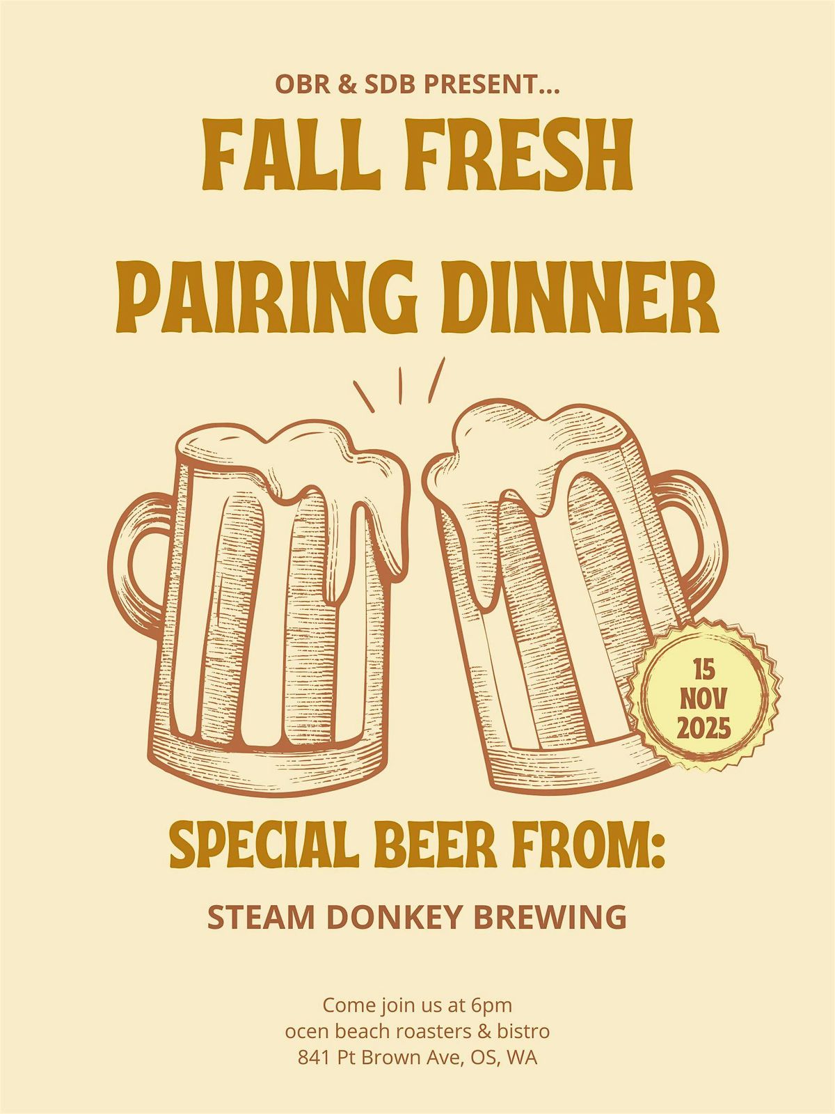Fall Fresh Pairing Dinner