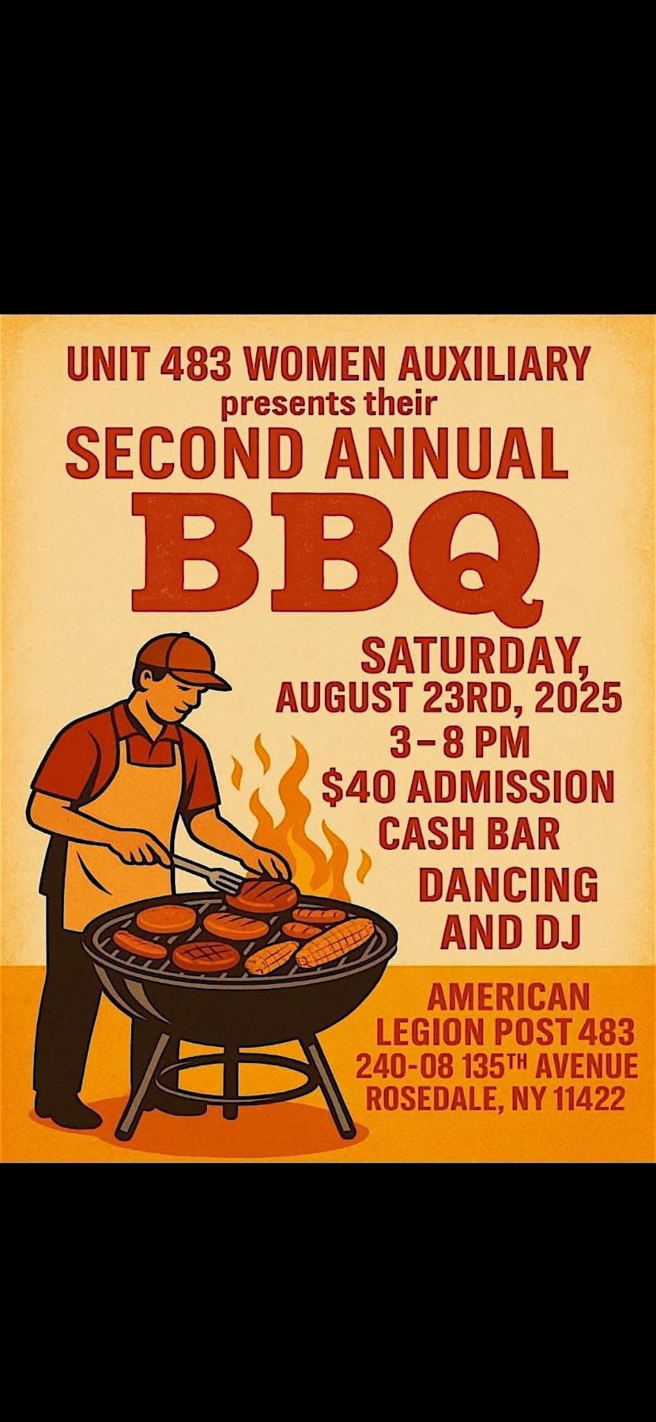 American Legion Auxiliary Unit 483 Second Annual BBQ