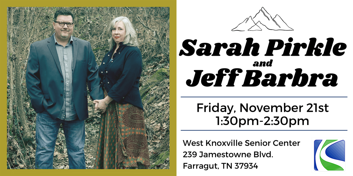 Music for Seniors Free Daytime Concert w\/ Sarah Pirkle & Jeff Barbra
