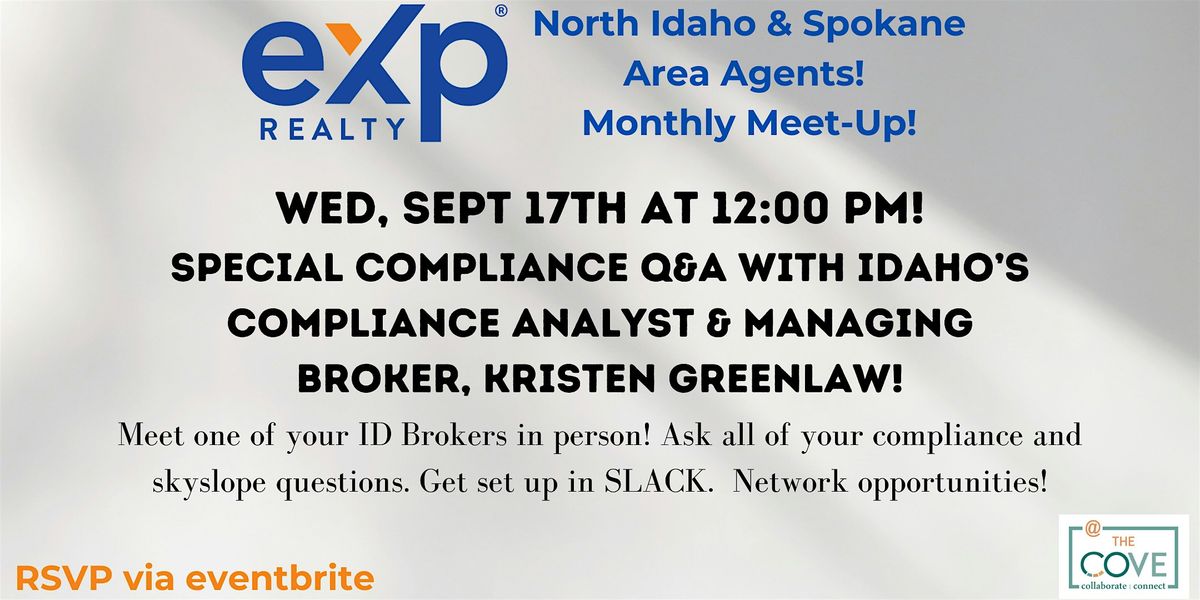 Local eXp Meet up - Compliance & Skyslope Q&A with the Broker!