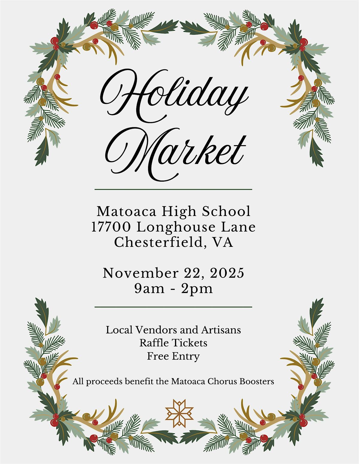 5th Annual Holiday Market at Matoaca High
