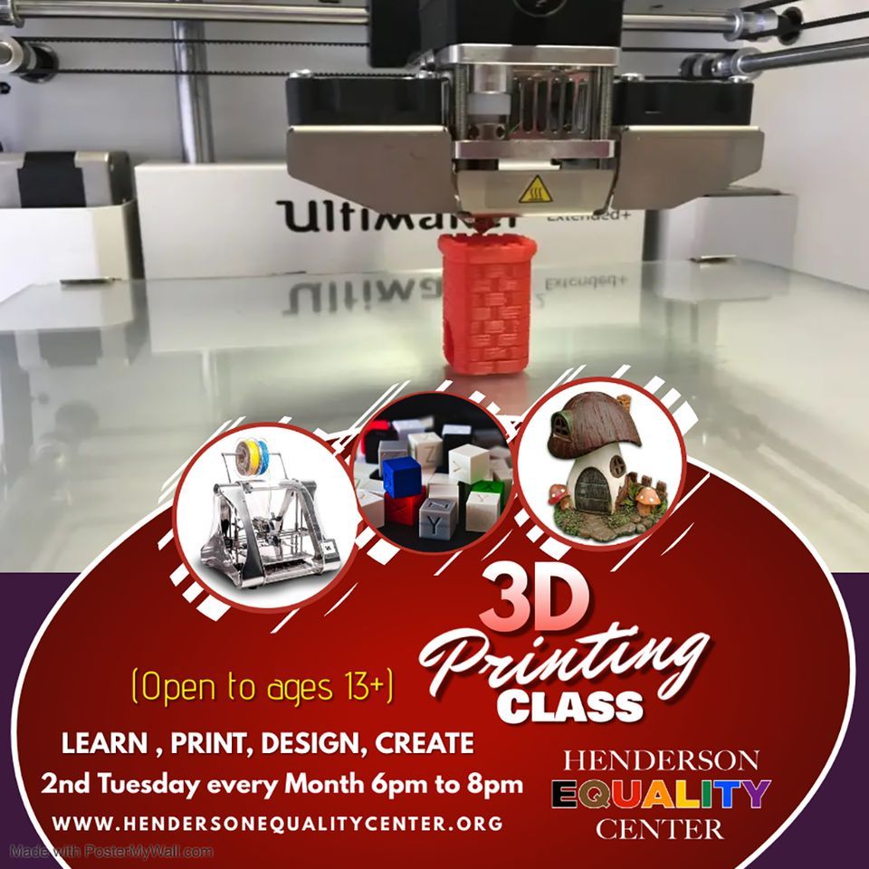 3D Printing Class Henderson Equality Center Henderson Equality