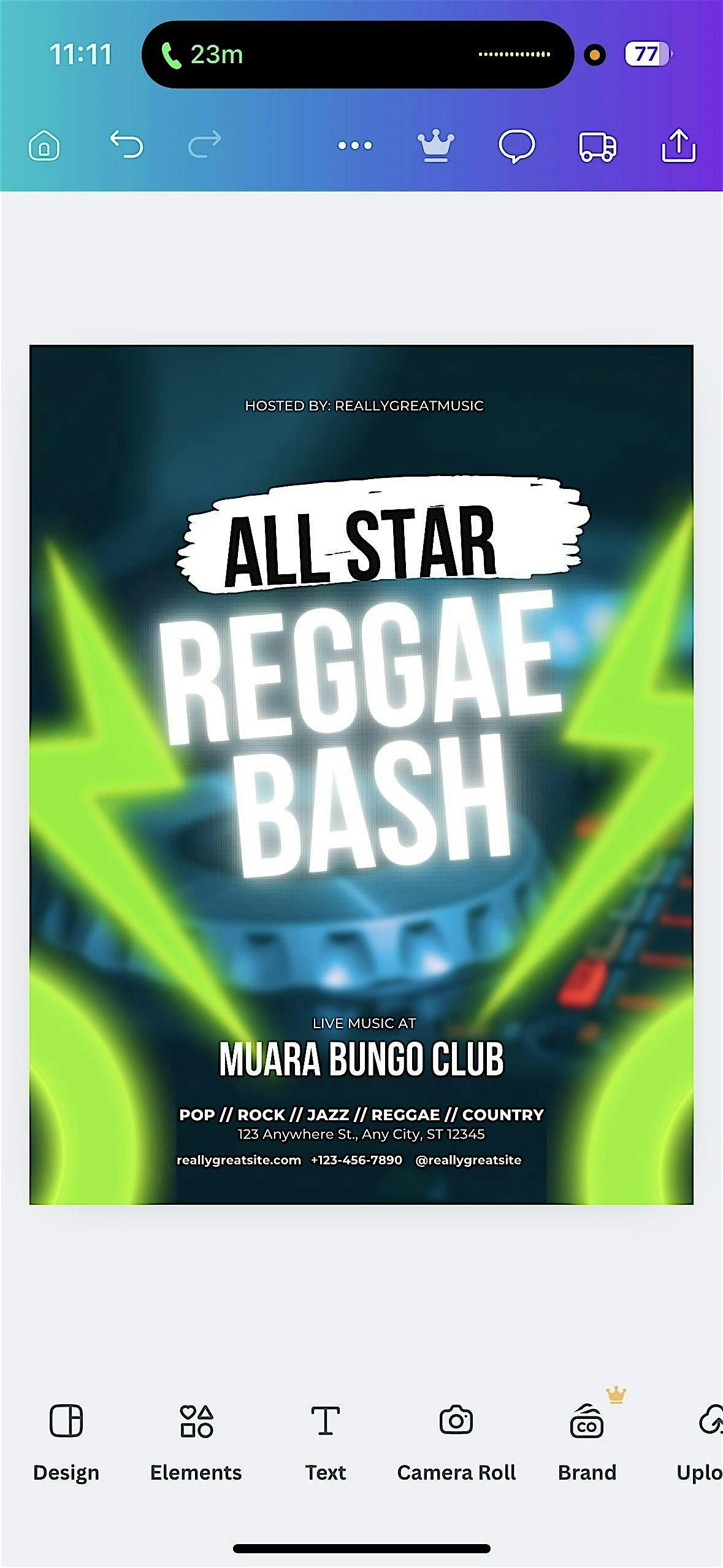 All Star Reggae Bash After Party