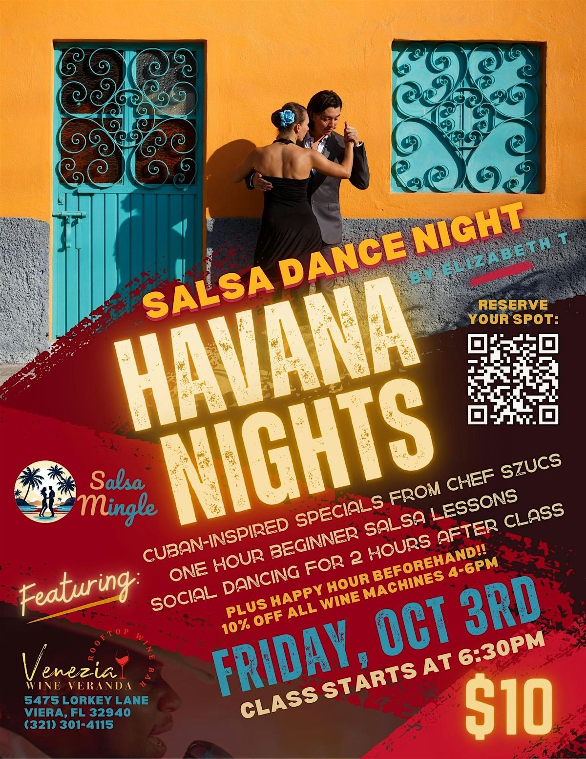Salsa Dance night: Havana nights!