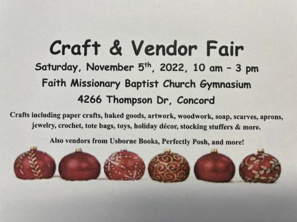 Craft And Vendor Fair Faith Missionary Baptist Church Concord CA craft-and-vendor-fair-faith-missionary-baptist-church-concord-ca