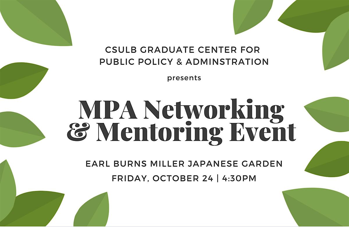 MPA Networking & Mentoring Event