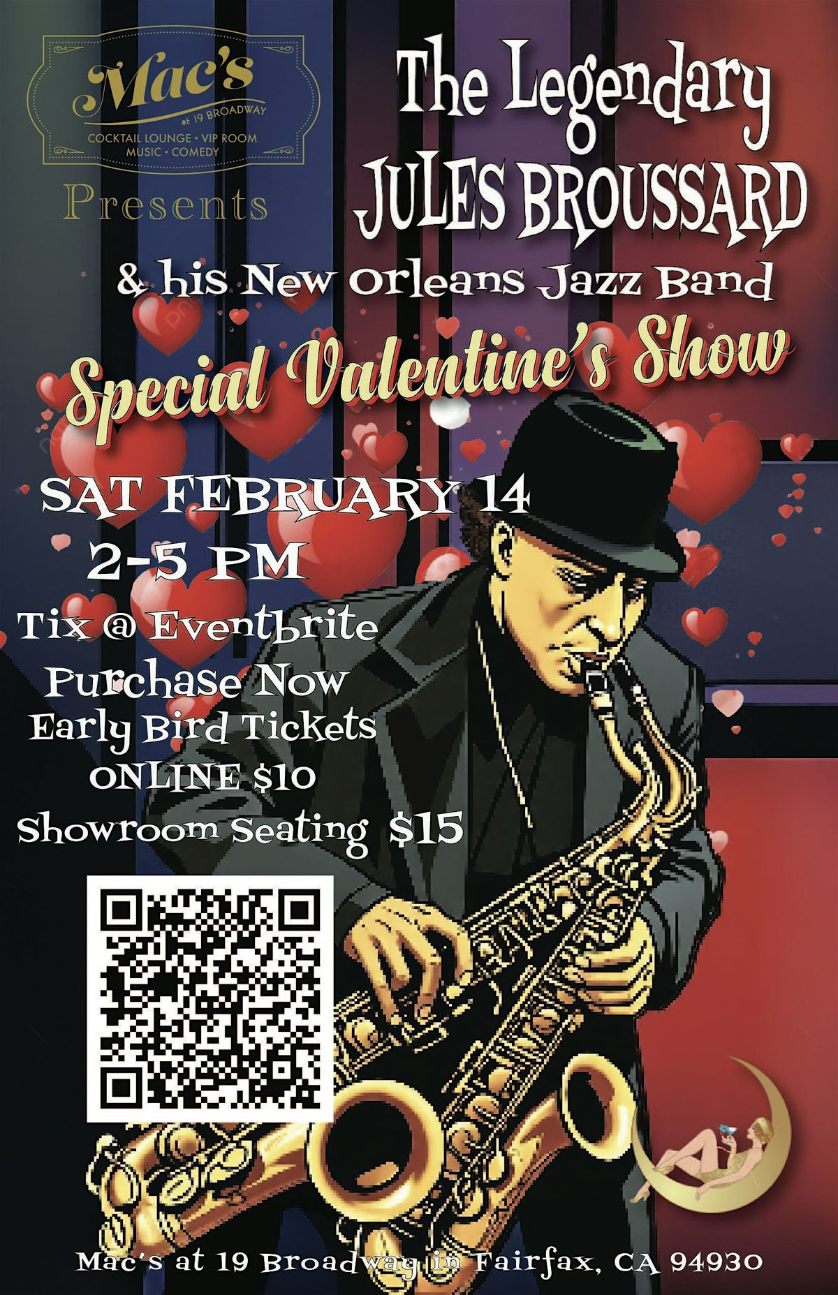 A Valentine's Jazz Affair with Jules Broussard — Live at Macs at