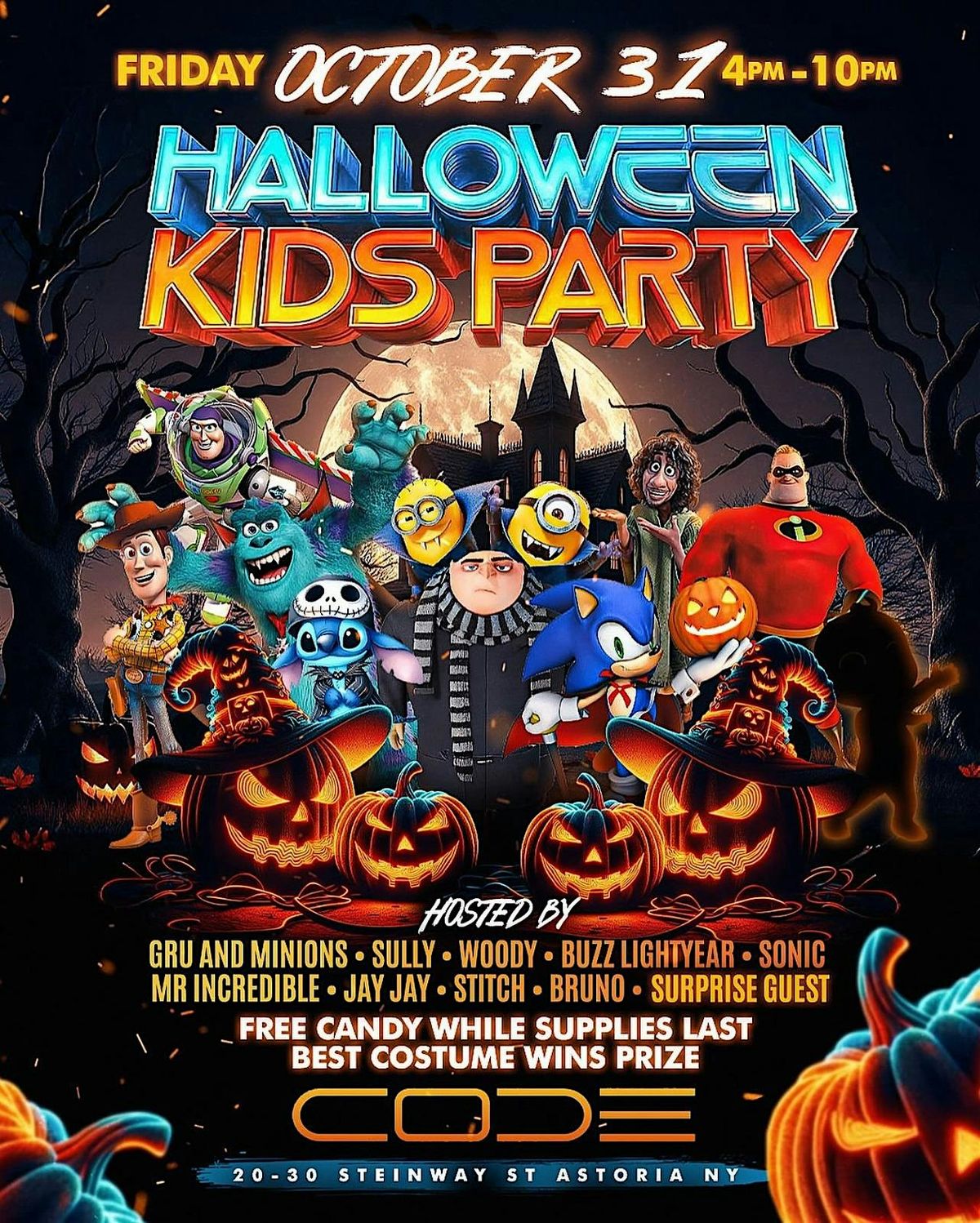 Halloween Kids Party at CODE Astoria | NYC Events Guide