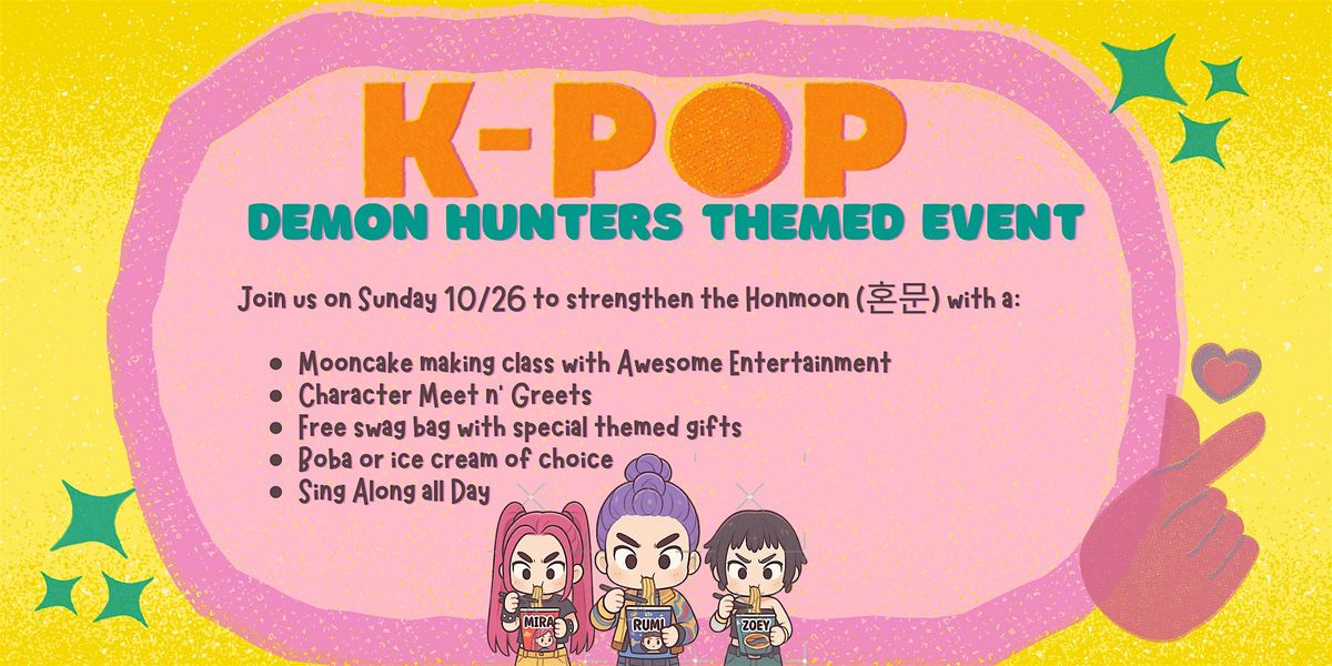 K-Pop Demon Hunters: Mooncake making class, tea & ice cream