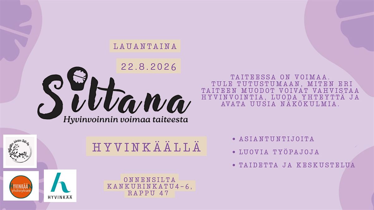 Siltana -Hyvinvoinnin voimaa taiteesta
