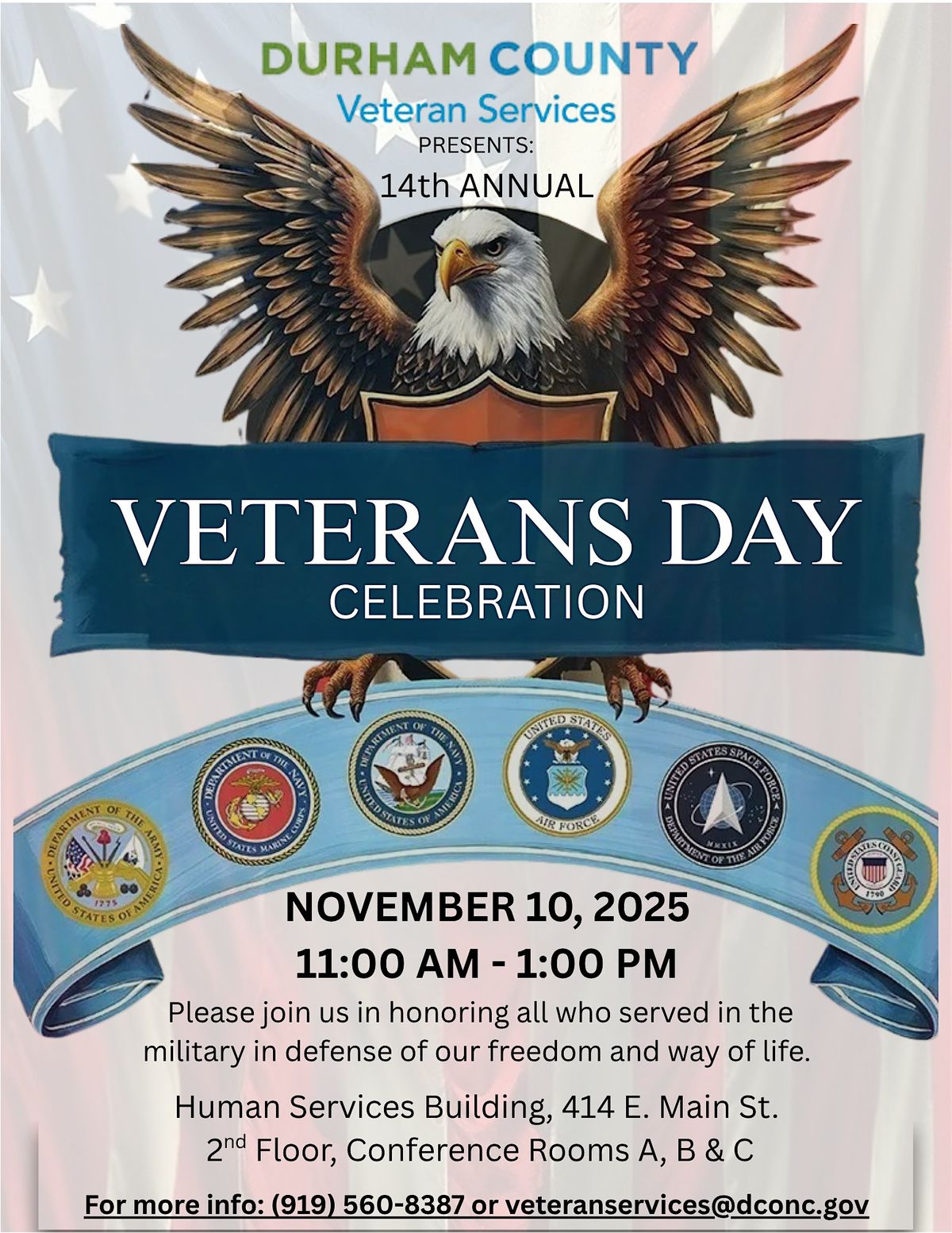 Durham County 14th Annual Veterans Day Celebration