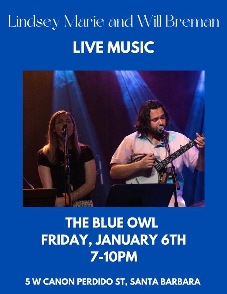 Live Music The Blue Owl with Will Breman The Blue Owl, Santa