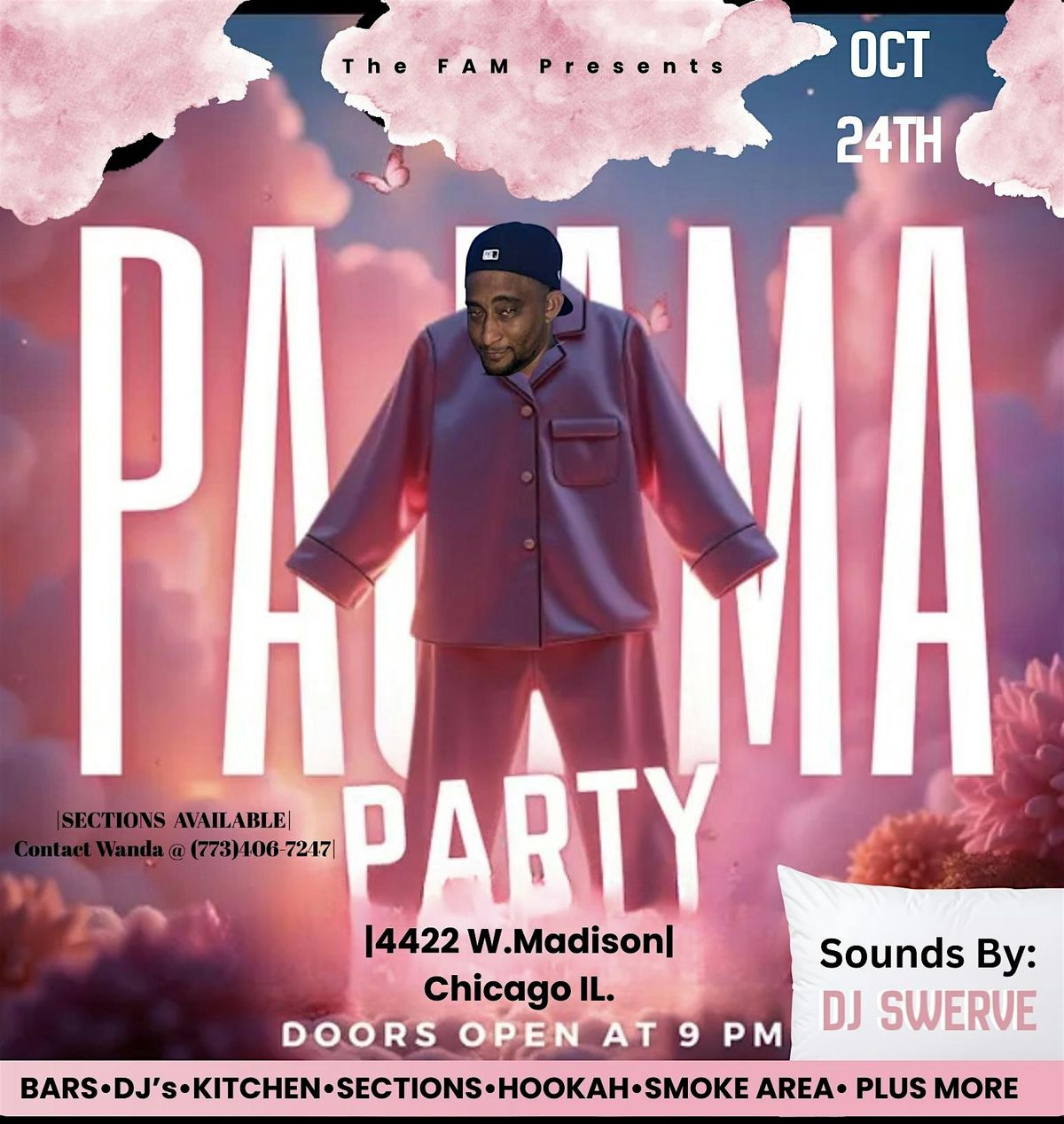 Adult Pajama Jam Party hosted By The Fam
