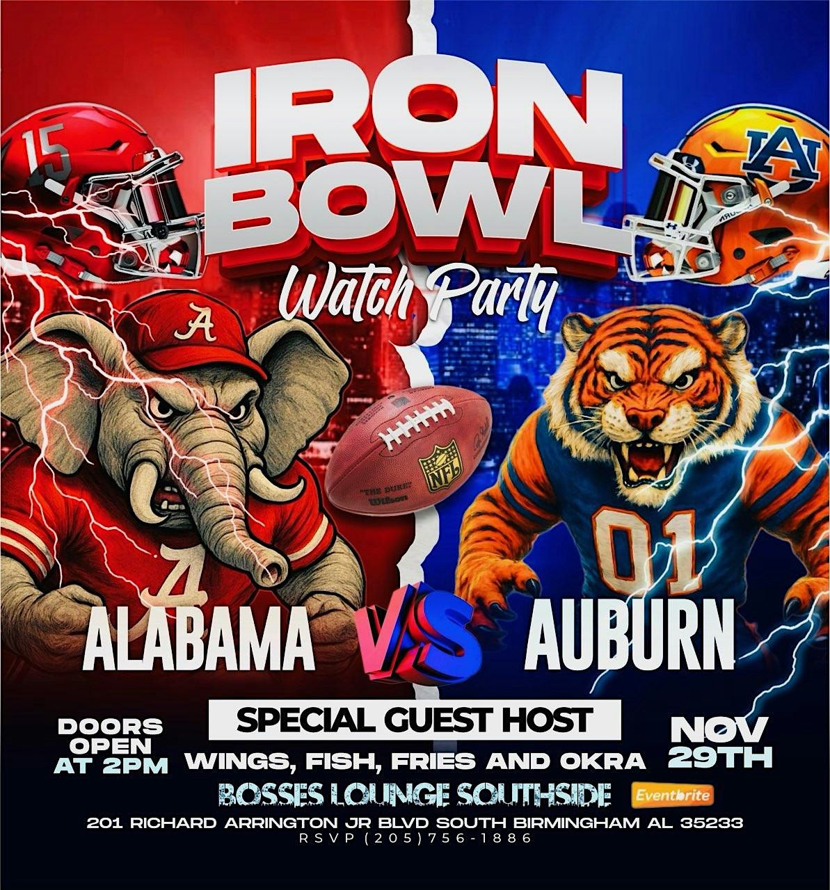 IRON BOWL WATCH PARTY
