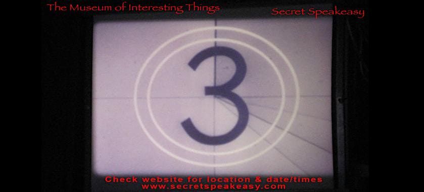 Vintage Film Secret Speakeasy Sunday Dec 7th, 8pm