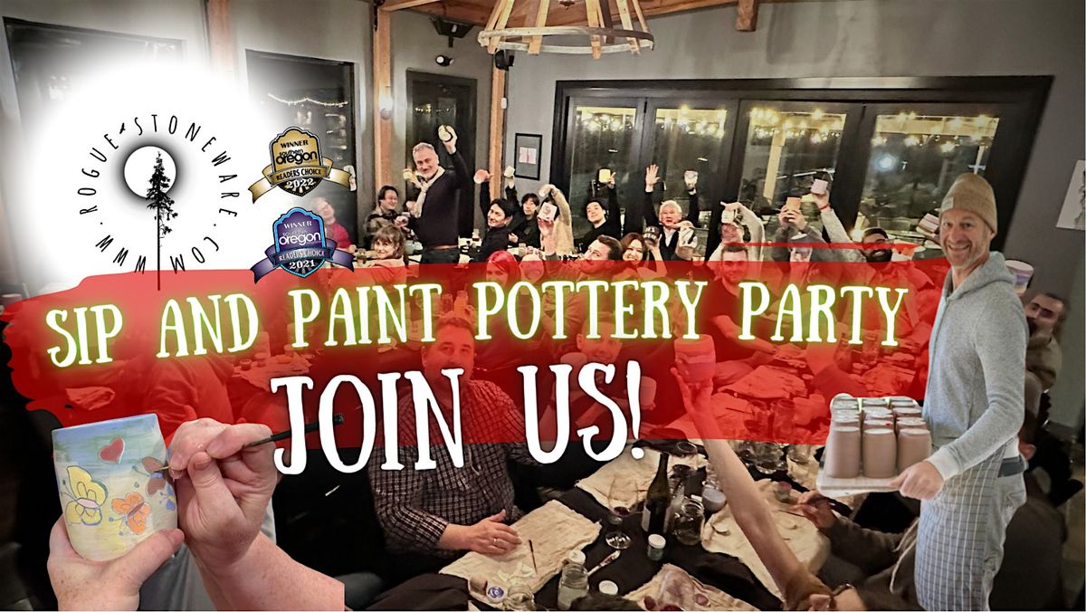 Sip and Paint Pottery Party Rellik Winery