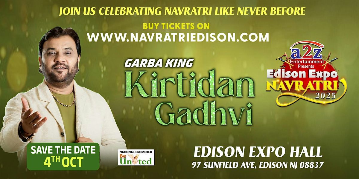 Navratri Festival of New Jersey With Kirtidan Gadhvi @ EDISON EXPO
