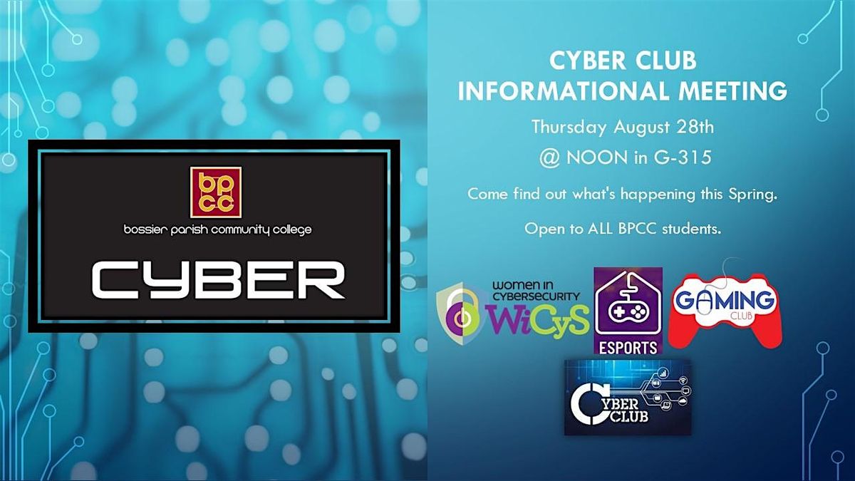 Fall 2025 Cyber Club Kick Off
