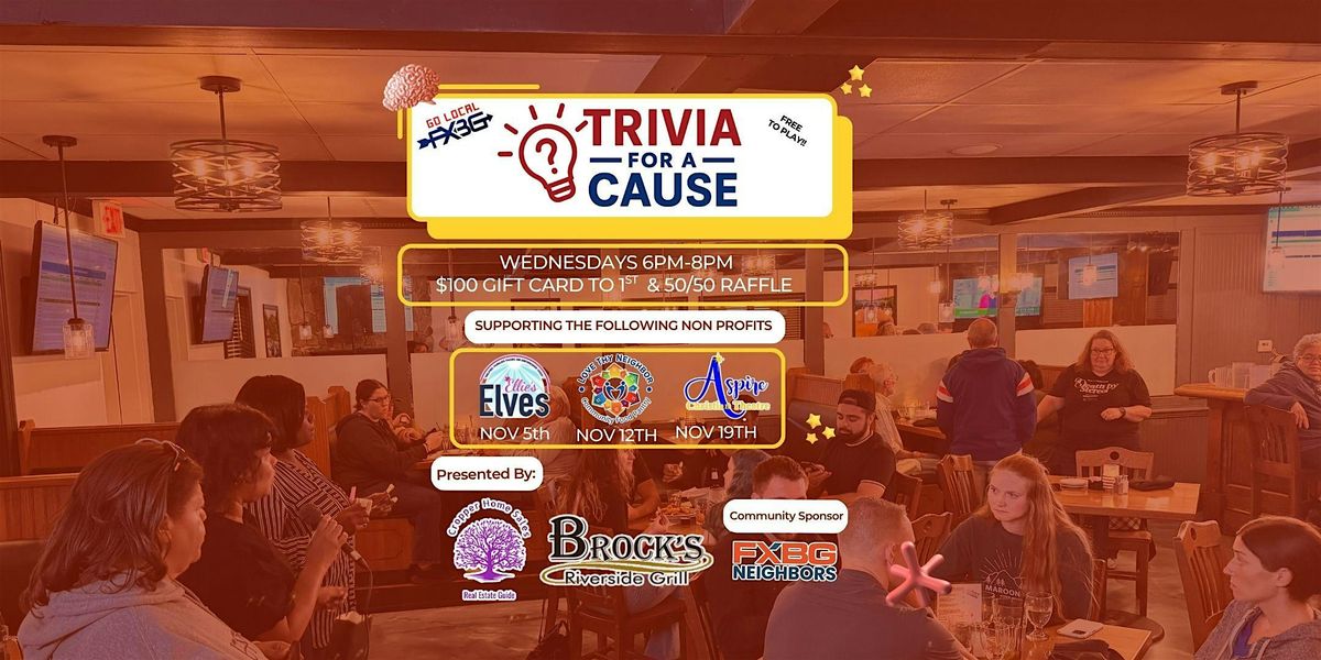 FREE Trivia For Cause Supporting Local Non-Profits
