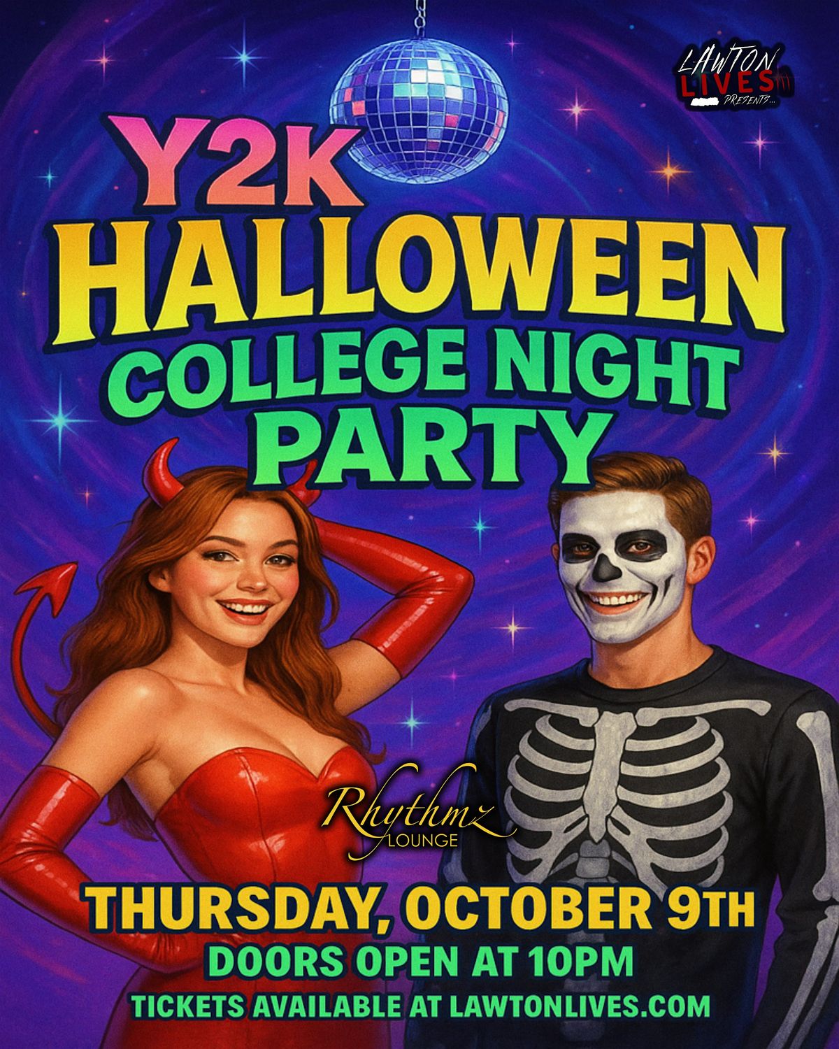 Y2K Halloween College Night Party