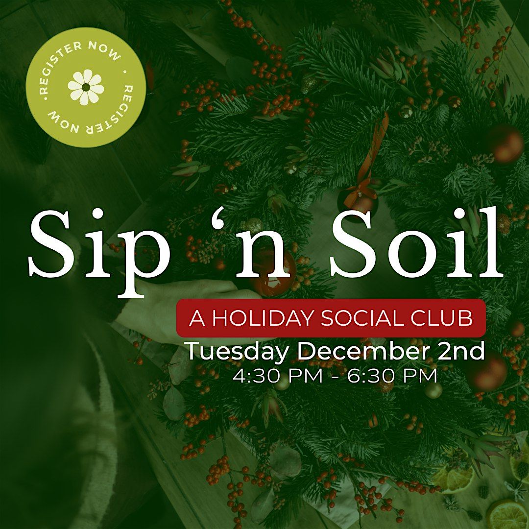 Sip 'N Soil | Living Greenery Mailbox Swag