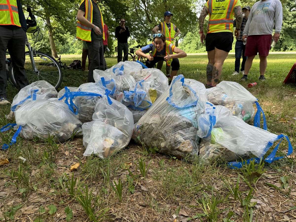 Trash and vegetation cleanup at Jones Point Park