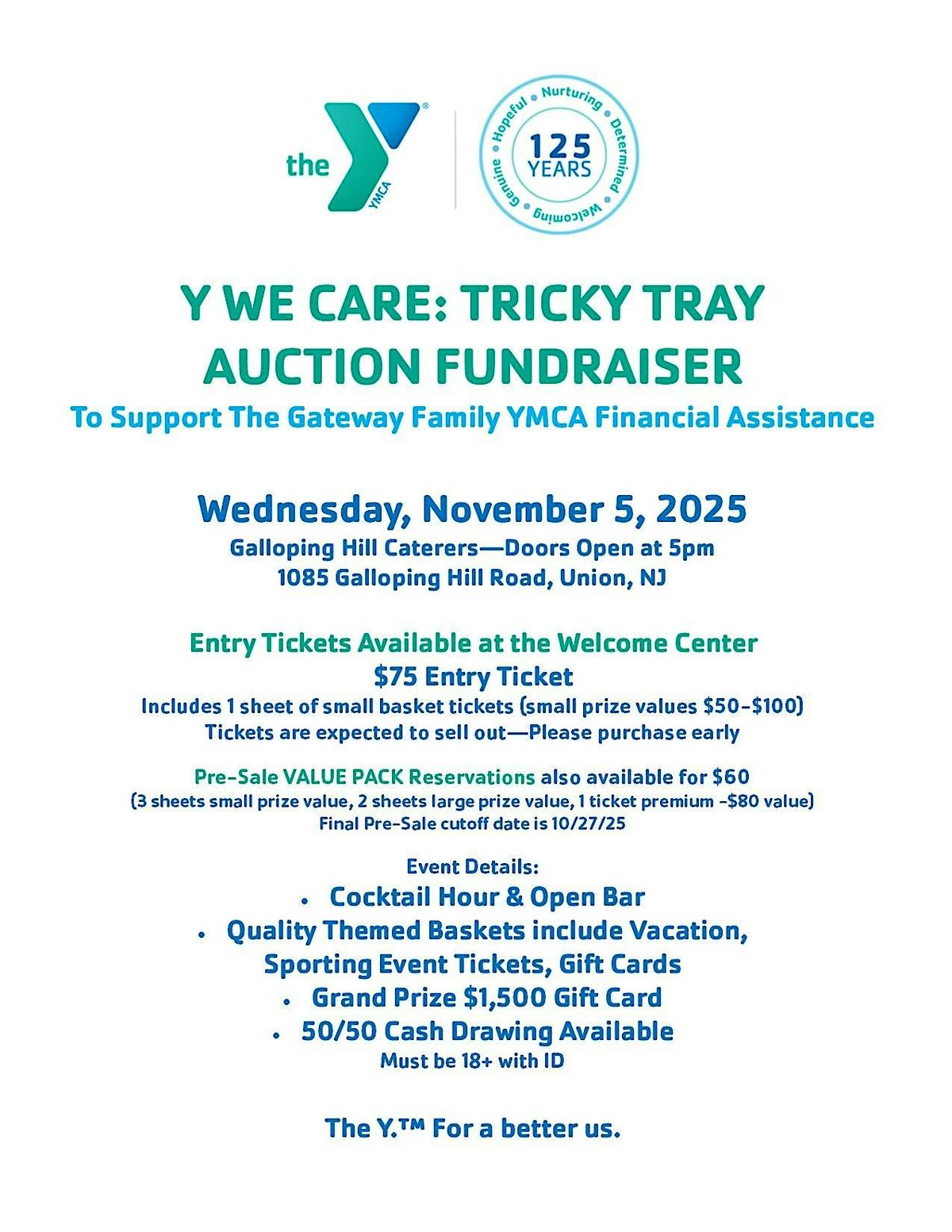2025 Y We Care: Tricky Tray Auction Fundraiser
