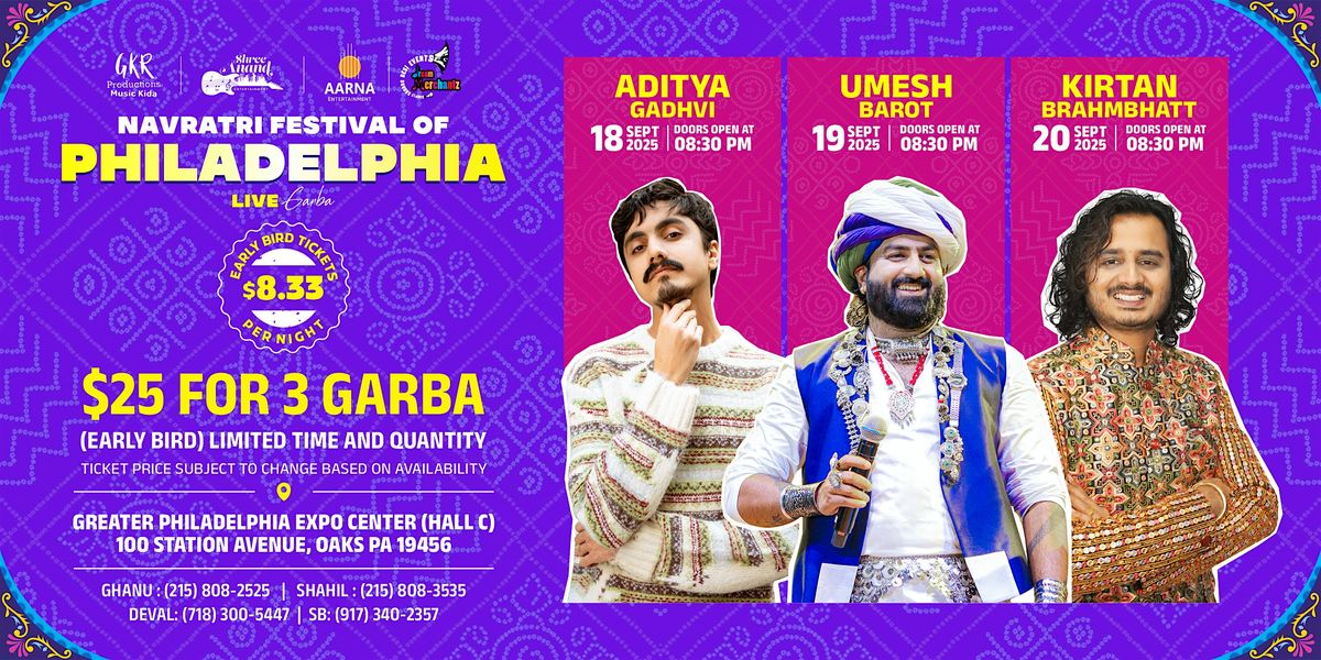 Navratri Festival at Philadelphia Expo Center 2025 (Live Garba)