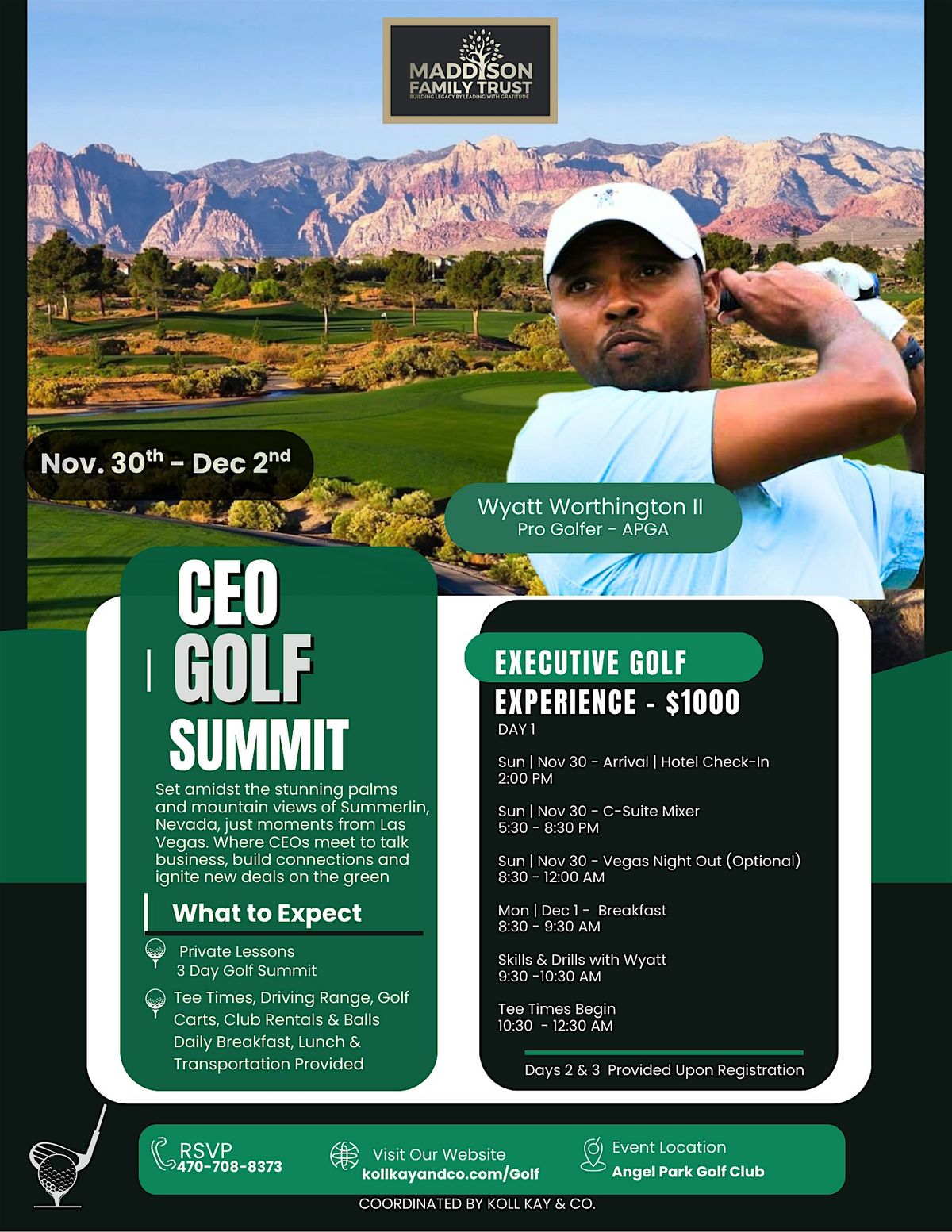CEO Golf Summit | Nov 29 - Dec 2nd