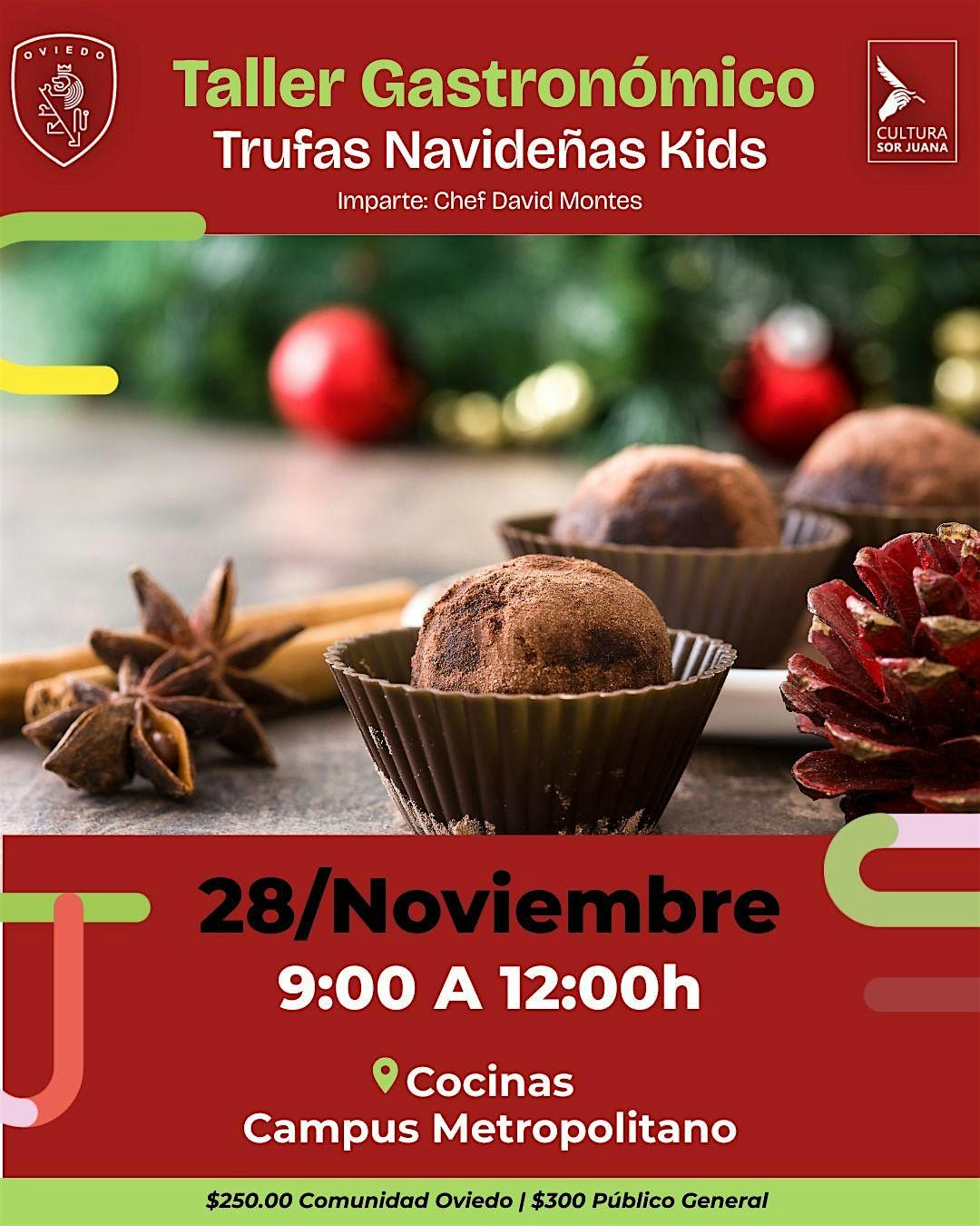 Taller Gastron\u00f3mico: Trufas Navide\u00f1as