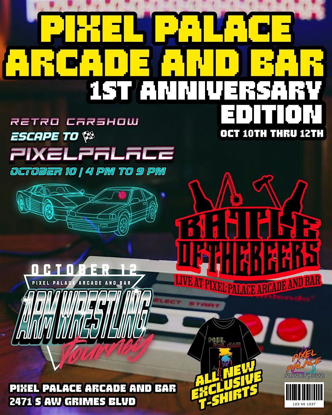 1-YEAR ANNIVERSARY PARTY! @ Pixel Palace Arcade and Bar