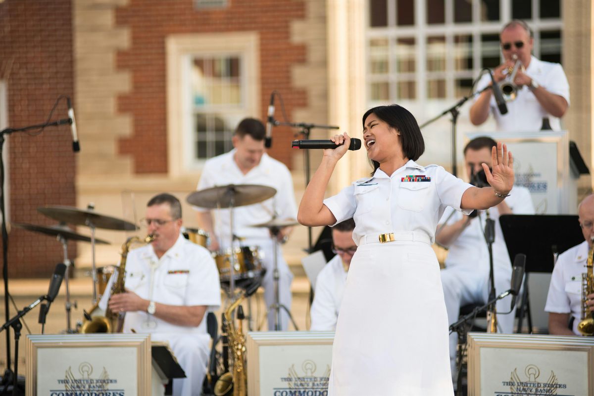 The U.S. Navy Commodores at Bellevue State Park Bandshell