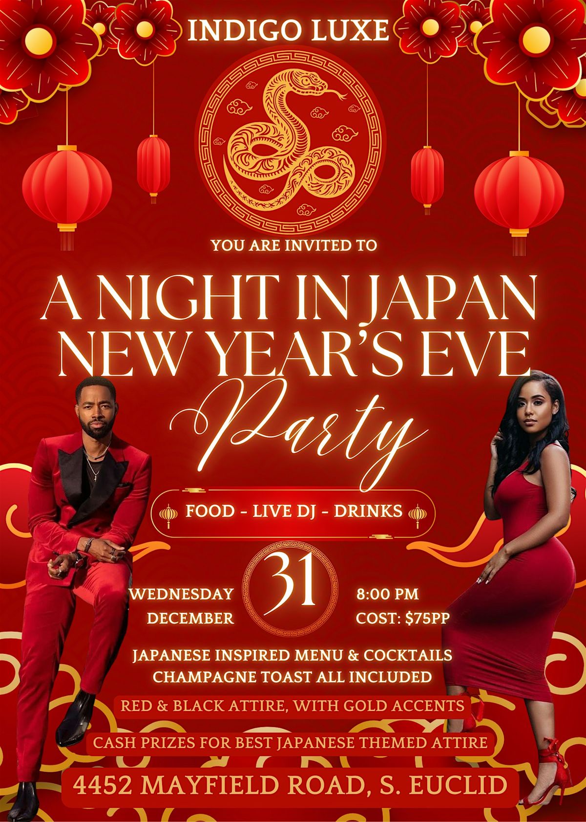 A Night In Japan New Year\u2019s Eve Party