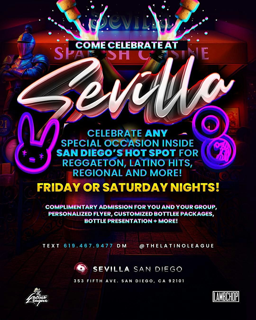 San Diego Latin Nights \u2013 Fridays & Saturdays at Sevilla Nightclub