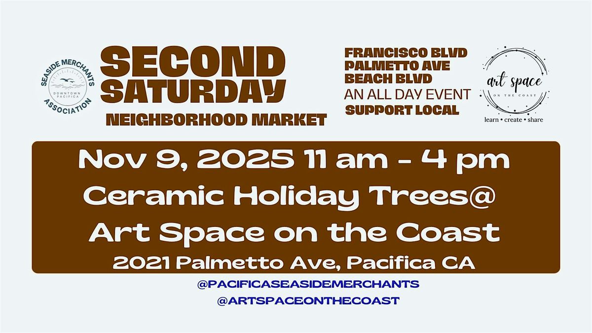 Second Saturday in Pacifica - Make Holiday Trees in Clay
