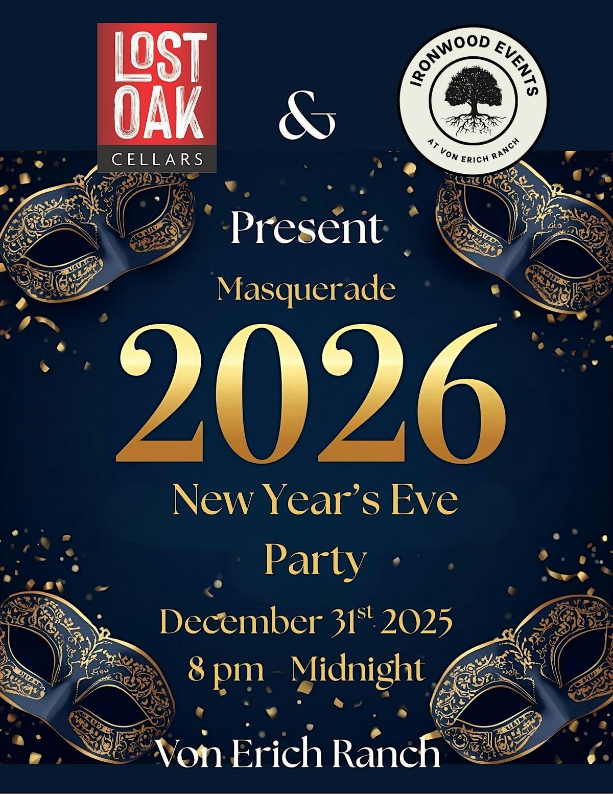 Masquerade 2026 New Years Eve Party