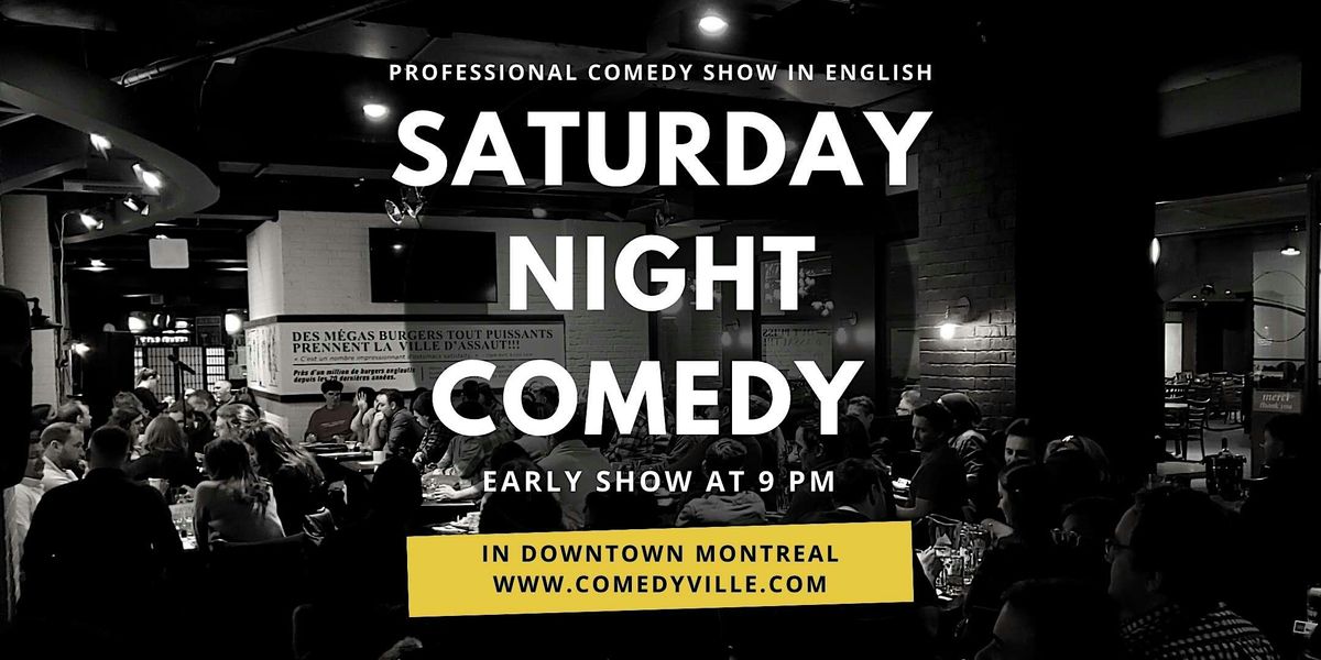 Saturday Night Comedy \u2013 Live English Stand-Up at Comedyville (9 PM)