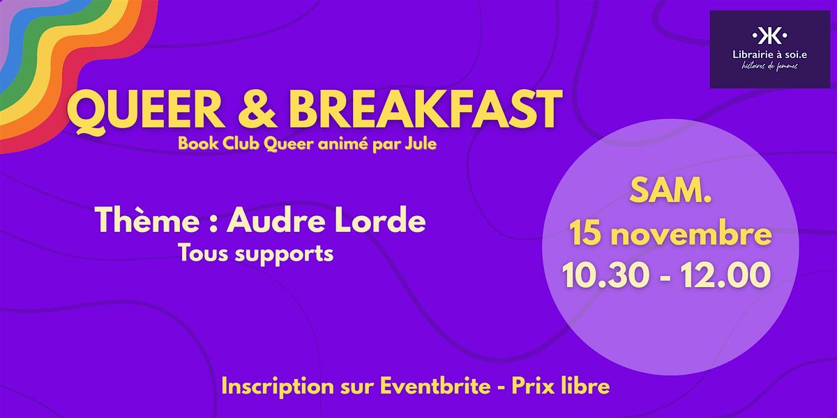 Queer & Breakfast : bookclub queer